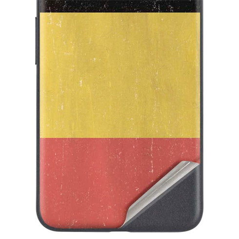 Belgium Flag Distressed Google Pixel 4a 5G Skin